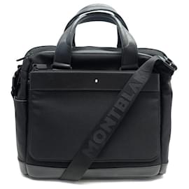 Montblanc-NINE MONTBLANC NIGHTFLIGHT 1117643 SHOULDER BRIEFCASES-Black