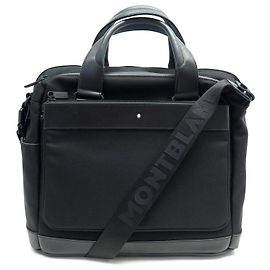 NOVE MALAS DE DOCUMENTOS MONTBLANC NIGHTFLIGHT 1117643 COM ALÇA Preto
