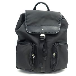 NEUF SAC A DOS MONTBLANC JET SMALL CUIR SARTORIAL ET NYLON 116800 BACKPACK Marron