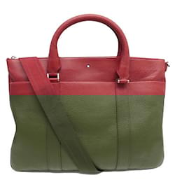 Montblanc-NINE MONTBLANC SOFT GRAIN LEATHER DOCUMENT CASE 118734-Red