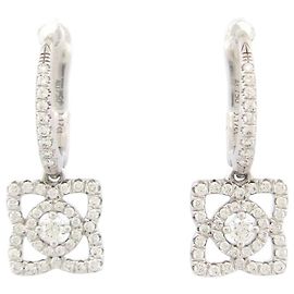 De Beers ENCHANTED LOTUS GOLD ODER DIAMANT SCHLAFENDE OHRRINGE Silber