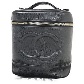 Chanel Vanity Clutch Tasche Schwarz