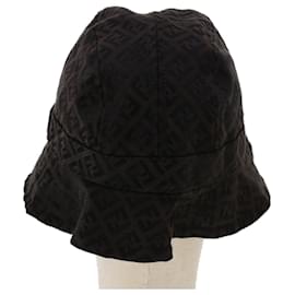 Fendi-Fendi Zucchino Canvas Hat M Brown-Brown