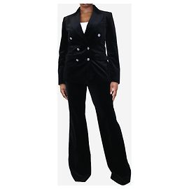 Etro Completo in velluto nero 2 pezzi - taglia UK 12/16 Nero