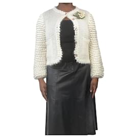 Gucci-Cream mohair-blend cardigan - size XXL-Cream