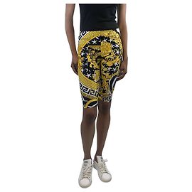 Versace Multicolour printed cycling shorts - size UK 6 Multiple colors
