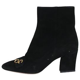Christian Dior Black suede ankle boots - size EU 38.5 Black