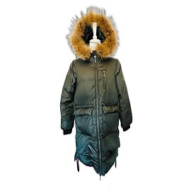 Berenice Daunenjacke lang Khaki Khaki