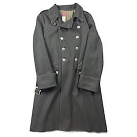 Jean Paul Gaultier-Jeans Paul Gaultier 90s Blue Wool Coat.-Blue