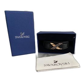 Bracciale Swarovski Nero Argento Rosa Gold hardware