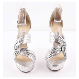 Jimmy Choo-Silver heels-Silvery