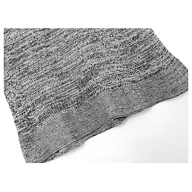 Dior-Christian Dior SS15 Silk/Cotton Knit Peplum Hem Top-Grey