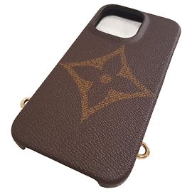 LOUIS VUITTON monogram case  Iphone 13 Pro Brown Black