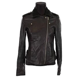 SéZane-Leather jacket-Black