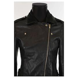 SéZane-Leather jacket-Black