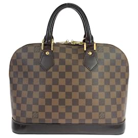Louis Vuitton-Louis Vuitton Damier Alma Tote Bag-Brown