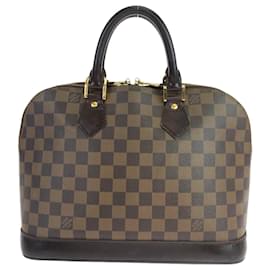 Louis Vuitton-Louis Vuitton Damier Alma Tote Bag-Brown