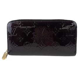 Louis Vuitton-Louis Vuitton Patent Leather Zippy Wallet-Brown