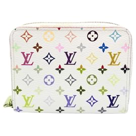 Louis Vuitton-Louis Vuitton Monogram Multicolor Zippy Coin Purse-White