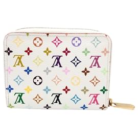 Louis Vuitton-Louis Vuitton Monogram Multicolor Zippy Coin Purse-White