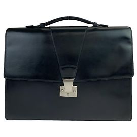 Cartier Must Line Leder Aktentasche Schwarz