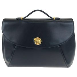 Cartier Panthère Leder Aktentasche Schwarz