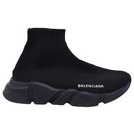 Balenciaga Speed Trainer Schuhe aus schwarzem Polyester Schwarz