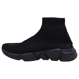Balenciaga-Balenciaga Speed Trainer Shoes in Black Polyester-Black