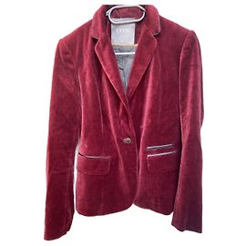 Chaqueta Ekyog de algodón rojo oscuro Burdeos