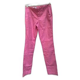 Pantalones Jil Sander rosas de algodón Rosa