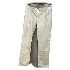 Pantalones Armani Beige de Algodón Beige