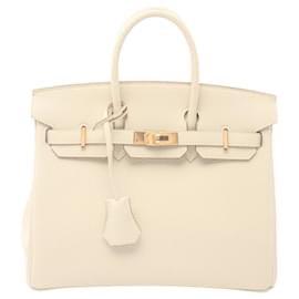 Hermès-Hermès Birkin 25-White