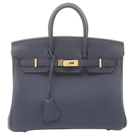 Hermès-Hermès Birkin 25-Blue