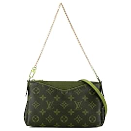Louis Vuitton-Louis Vuitton Brown Monogram Pallas Clutch-Brown