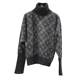 Chanel-Chanel 2016 Mohair Sweater Sz.46-Multiple colors