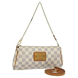 Louis Vuitton-Louis Vuitton Damier Azur Eva Shoulder Bag 2Way-White