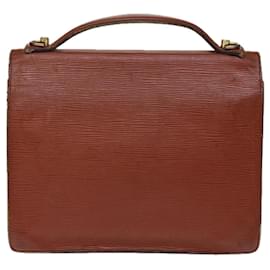 Louis Vuitton-Louis Vuitton Epi Monceau Hand Bag Brown-Brown