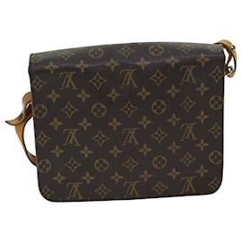Louis Vuitton-Louis Vuitton Monogram Cartouchiere Gm Shoulder Bag-Brown