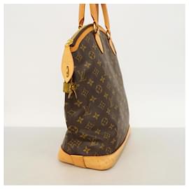 Louis Vuitton-Louis Vuitton Monogram Lockit Vertical Handbag-Brown