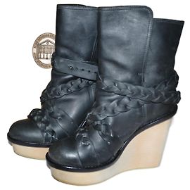 Acne ankle boots Black