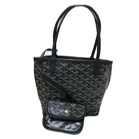 Sac à main Goyard Anjou Mini Noir en Fourrure Noir