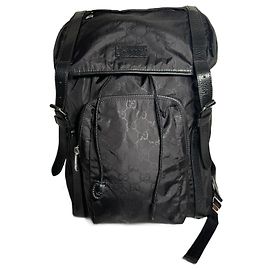 Gucci nylon backpack Black