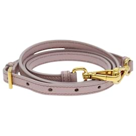 Prada-PRADA Adjustable Shoulder Strap Safiano leather 43.3""-47.6"" Pink Auth yk14258-Pink