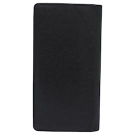 Louis Vuitton-LOUIS VUITTON Taiga Brazza Portefeuille Long Wallet Ardoise M32572 Auth ar12455-Grey