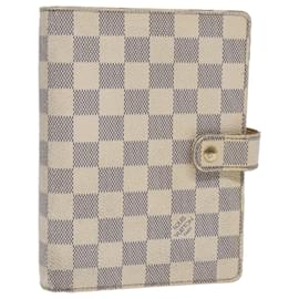 Louis Vuitton-LOUIS VUITTON Damier Azur Agenda MM Day Planner Cover R20707 LV Auth 86188-Other