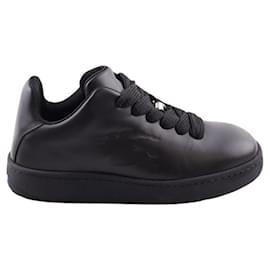 Burberry-Leather sneakers-Black