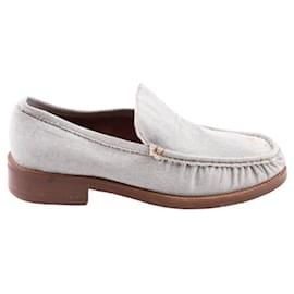 Acne-Leather loafers-Grey