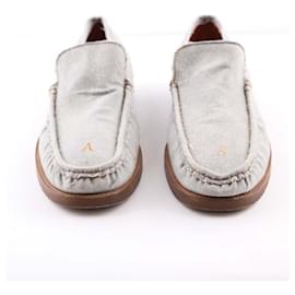 Acne-Leather loafers-Grey