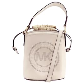 Michael Kors-Michael Kors Leather Shoulder Bag-White