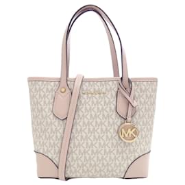 Michael Kors-Michael Kors MK Signature Handbag-Pink,White